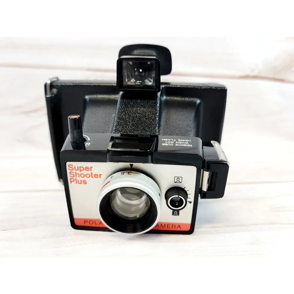 Vintage Polaroid Super Shooter Plus Land Camera With Case 1970s